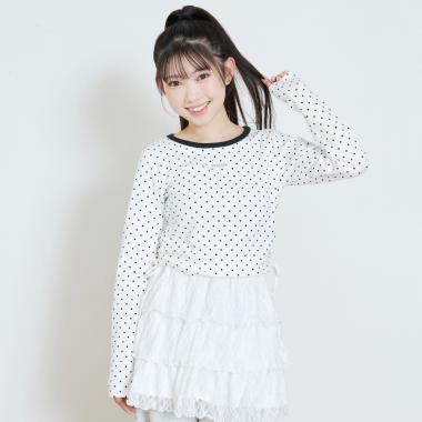 ドロストクロップドテレコ長袖T