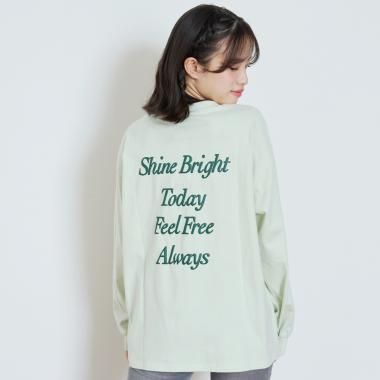 【GOODPRICE】【綿100%】バックロゴカラー長袖T