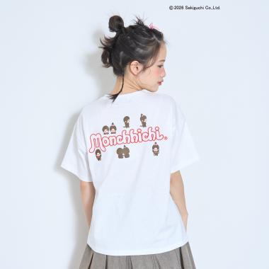 【モンチッチ】バックプリント半袖T 綿100%