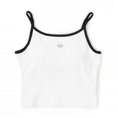 【抗菌防臭】カップつきパイピングキャミソール