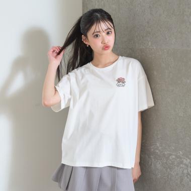 【綿100%】アニマルフレンズ4カットモチーフ半T