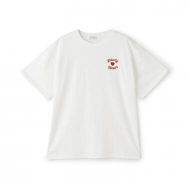 【綿100%】プックリバックロゴルーズ半T