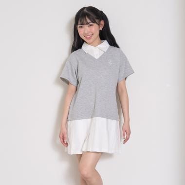 レイヤード風ワンピース