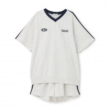 【綿100%】ワンマイルVネックスウェットセットアップ