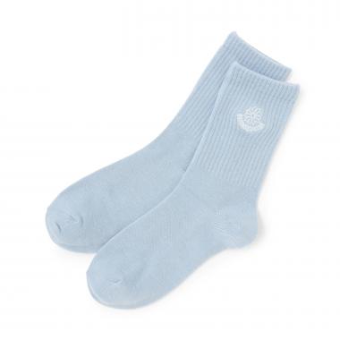 フラワー刺しゅうクルーソックス