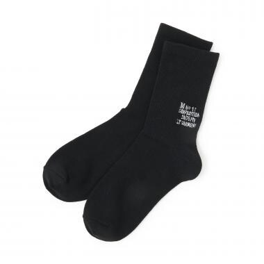 バックロゴクルーソックス