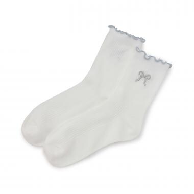 バイカラーメロークルーソックス