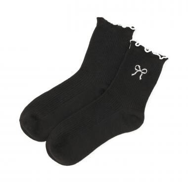 バイカラーメロークルーソックス