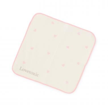 ハート総柄ハンドタオル