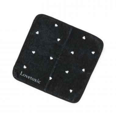 ハート総柄ハンドタオル