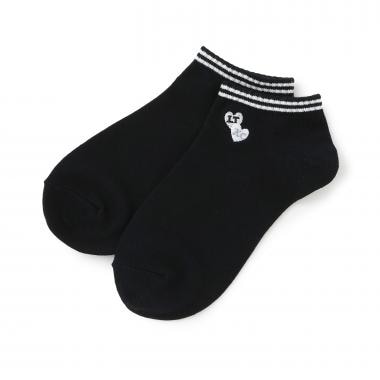 バイカラーラインスニーカー丈ソックス