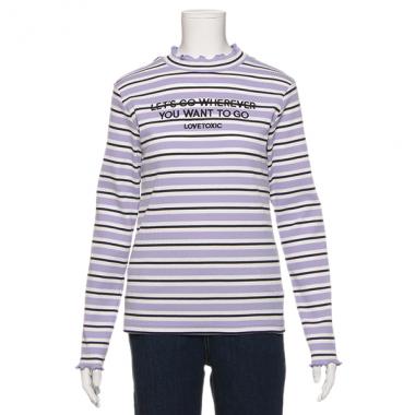 マルチボーダーテレコTシャツ