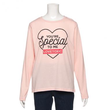 ハートプリントTシャツ