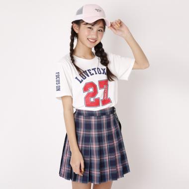 ナンバー袖ロゴTシャツ