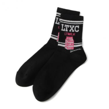 モチーフラインクルーソックス