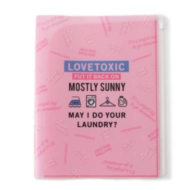 ランドリー柄6ポケットファイル