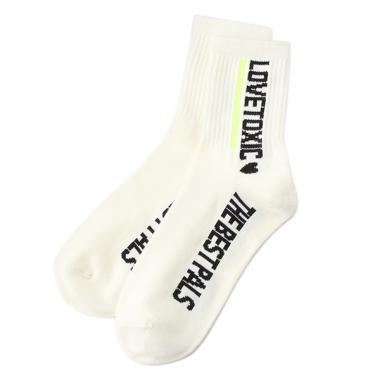 ラインロゴクルーソックス