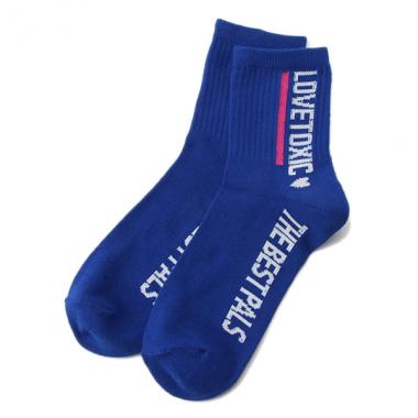 ラインロゴクルーソックス