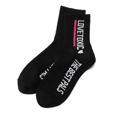 ラインロゴクルーソックス