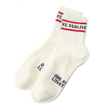 ロゴラインクルーソックス