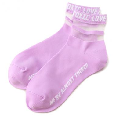 透ラインクルーソックス