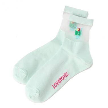 モチーフシースルーソックス