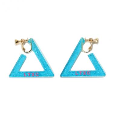 トライアングルクリアラメイヤリング