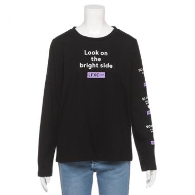 袖モチーフプリントTシャツ