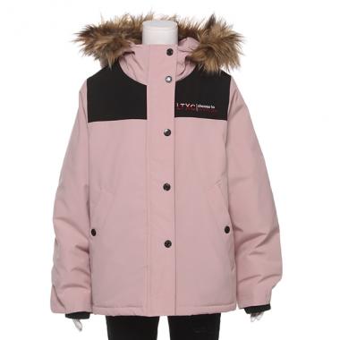 ヨーク切替ロング丈ブルゾン