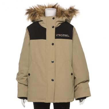 ヨーク切替ロング丈ブルゾン