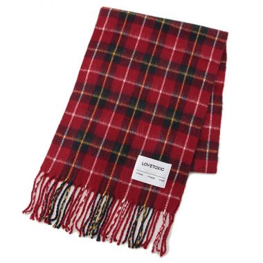 アクリルチェックマフラー