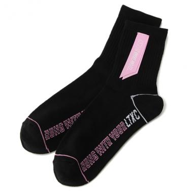 カラーテープクルーソックス