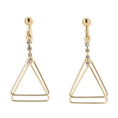 ミニトライアングルフープイヤリング