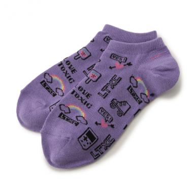 POP総柄スニーカーインソックス