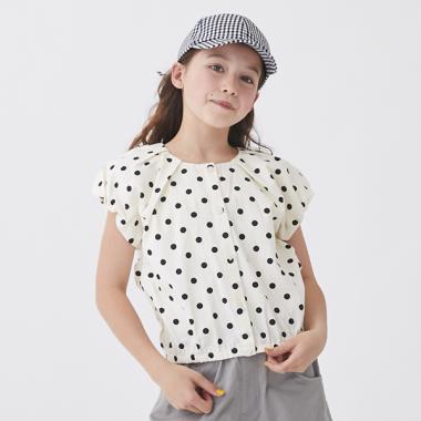 【リンク】ドットバルーンブラウス(ジュニアサイズ)
