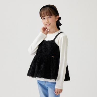 【リンク】シャギーキャミドッキング長T（ジュニアサイズ）