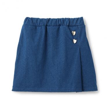 【リンク】ハート釦スカート(ジュニア)