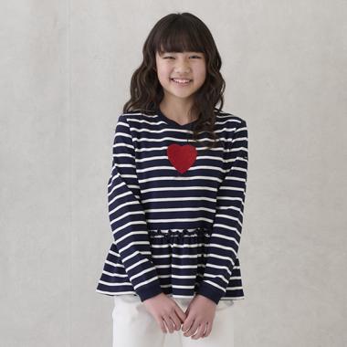 【リンク】ハートペプラムトレーナー(ジュニア)