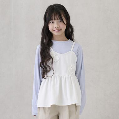 【リンク】花ビスチェ長Tセット(ジュニア)