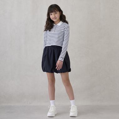 【リンク】衿ロンTバルーンスカートセット(ジュニア)
