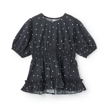 【リンク】パフスリーブ柄チュニック(ジュニア)