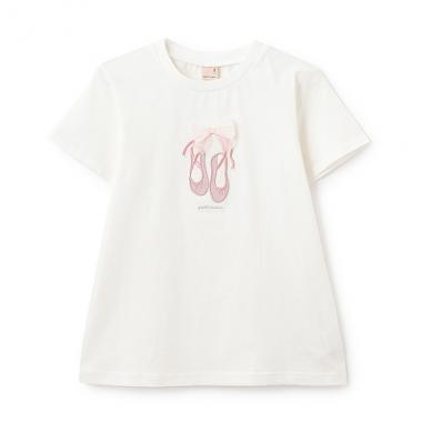 【防汚/リンク】キラキラモチーフTシャツ(ジュニア)