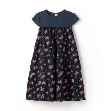 【リンク】いちご柄ドッキングワンピース(ジュニア)