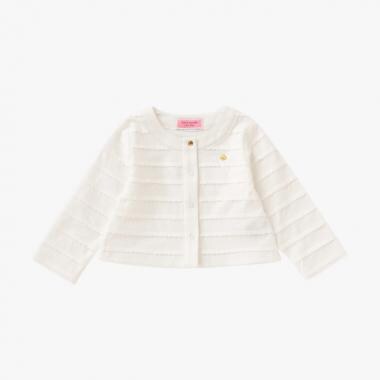 スカラップストライプカーディガン