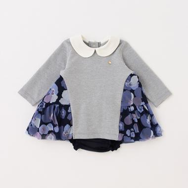 ワンダフルフローラル切り替えワンピース