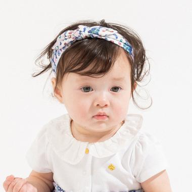 スプリングタイムフローラルボウヘアバンド