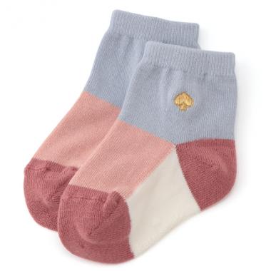 スペード エンブロイダリー カラーブロック ソックス