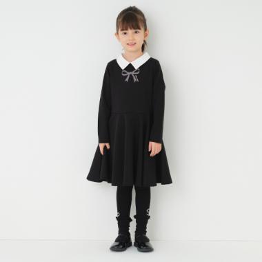 トドラー ボウグラフィックカラーワンピース