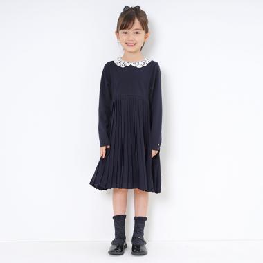 トドラー レースカラーワンピース