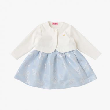 トドラー フラワージャガードワンピース